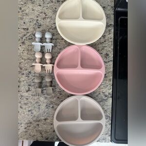 Baby Silicone Plate set